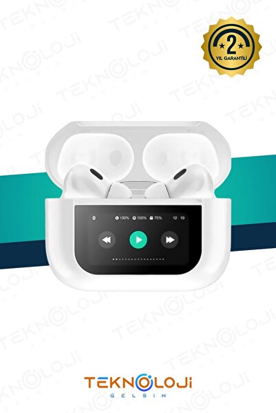 Teknoloji Gelsin Pro Anc Dokunmatik Dijital Ekranlı Aktif Gürültü Engelleme Bluetooth Kulaklık Şeffaf Mod Enc/anc