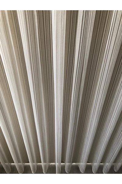 Brillant Striped Tulle New Model Tulle Curtain 1 E 2.5 Pile Medium Pile