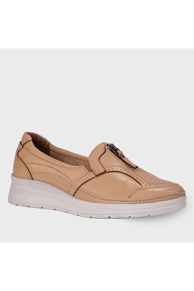 Forelli POLINA-H Women's Camel Leather Comfort Shoes
