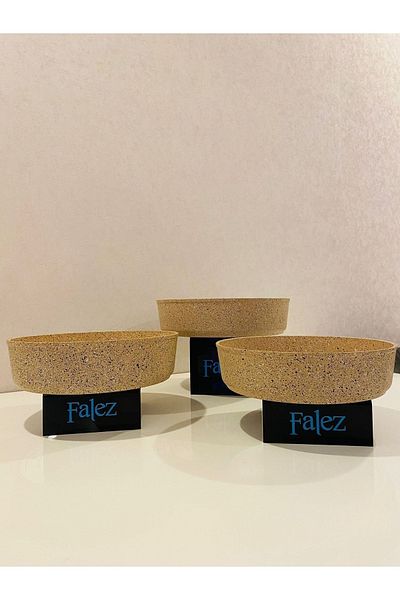 FALEZ Brownstone 26-28-30 Cm Tray Set