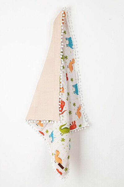 meditroia Patterned Muslin Diaper Baby Cover Blanket 80x80 Cm 2 Layers - Muslin