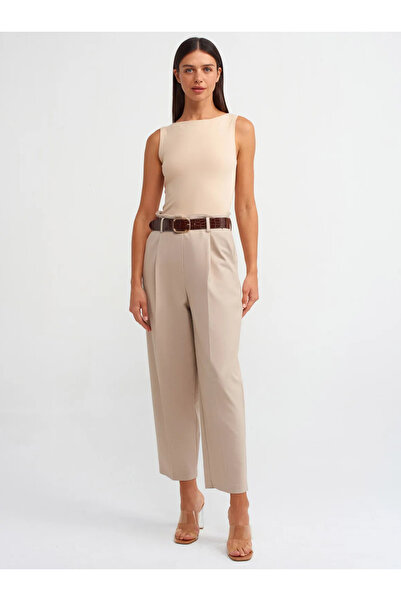 Bukamiss Βάρκα Λαιμόκοψη Κρέμα Χρώμα Αμάνικο Μπάλα