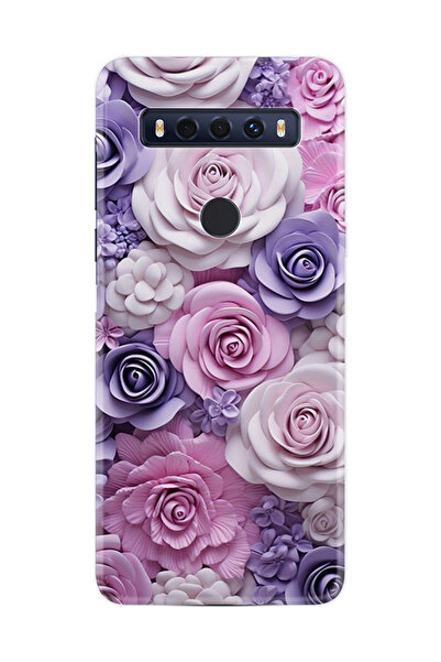 TCL 10 Se Kılıf Desenli Baskılı Silikon Mixed Flowers STK:19