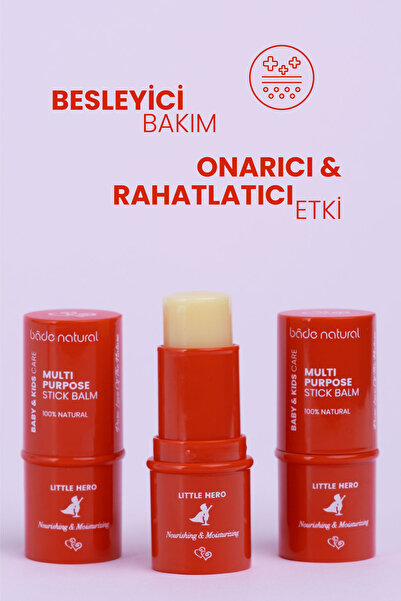 Bade Natural %100 Doğal Little Hero Stick Anlık Yatıştırıcı Onarıcı Ve Rahatlatıcı 6g