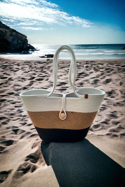 HandmadeSNM Straw Beach Bag, Straw Tote Bag,