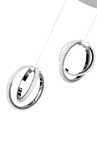 Begüsa Sezen Ledli 2.li Avize Krom