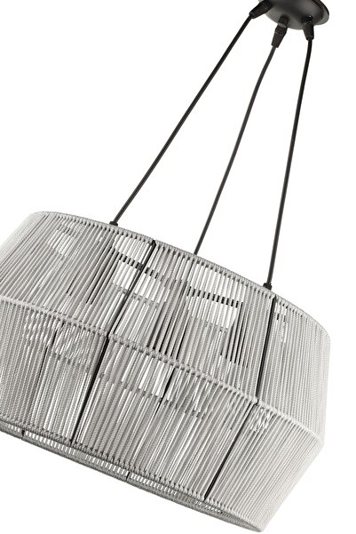 Begüsa Modeno 3.Lü Avize Açık Gri 45 cm