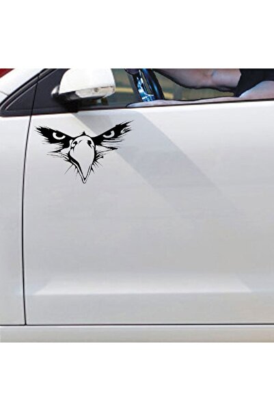 HMNL Kartal Göz Sticker Araba, Motorsiklet, Kask, Laptop, Cam Sticker 14x9 Cm