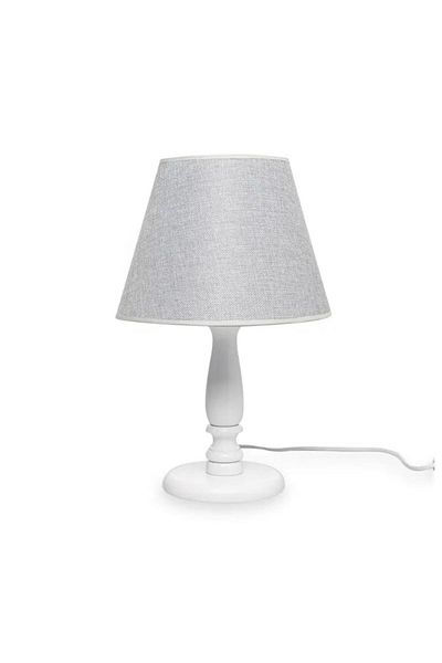 DEDE Wooden Lampshade Table Lamp White