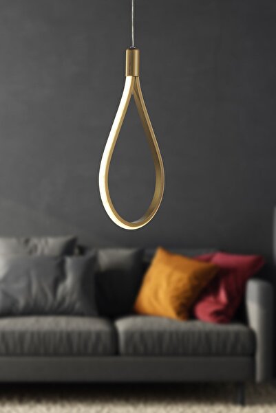 Begüsa Tekli Üç Renk Ledli Eskitme Avize