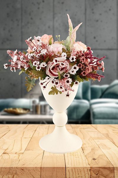 Begüsa White Valerin Vase
