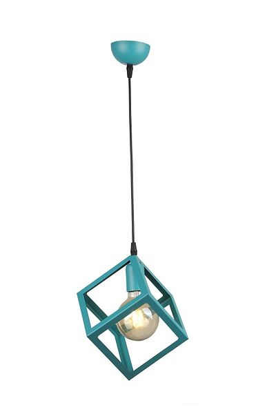 Begüsa Cube Single Chandelier Turquoise