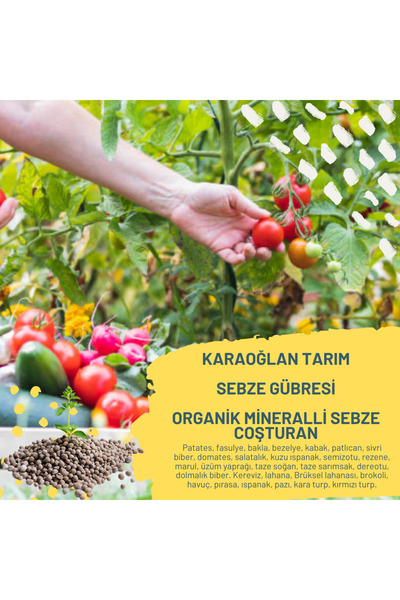 karaoğlan tarım Sebze Coşturan Gübre Organik Sebze Gübresi Her Sebzeye Uygun ...