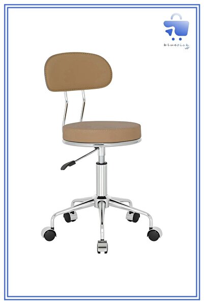 bluetick Arena Küçük Arkalıklı Tekerlekli Tabure