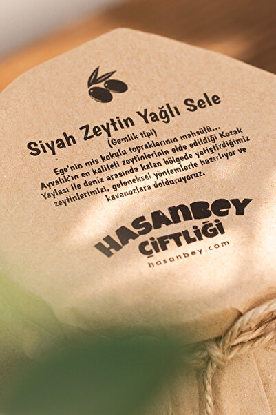 HASANBEY ÇİFTLİĞİ Doğal Fermente Siyah Zeytin 500 gr