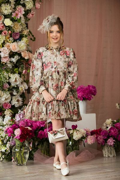 Ribbon kids Dress and Bag with Buckle