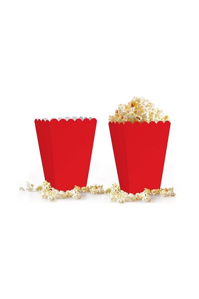 Deniz Party Store Popcorn Box 10 Pieces Red Color