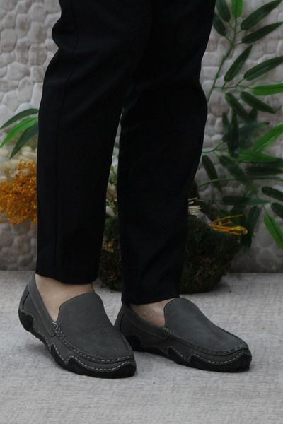 Bulldozer 231225 Nubuck Genuine Leather - Flexible Rubber Sole Men's Shoes