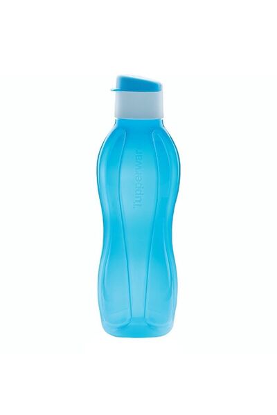 Tupperware زجاجة إيكو 750 مل غطاء أزرق عملي ملون