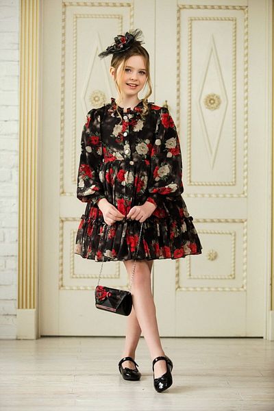 Ribbon kids Dress and Bag with Buckle