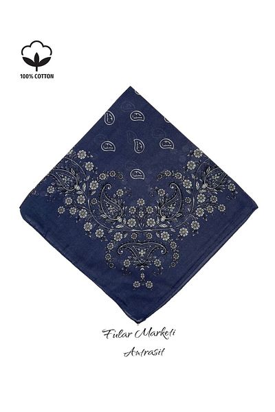 Fular Marketi 100% Cotton Crush Pattern Anthracite Add 5 Pieces to the Basket and Pay 4 Pieces. the Price Is for 1 Piece of the Campaign