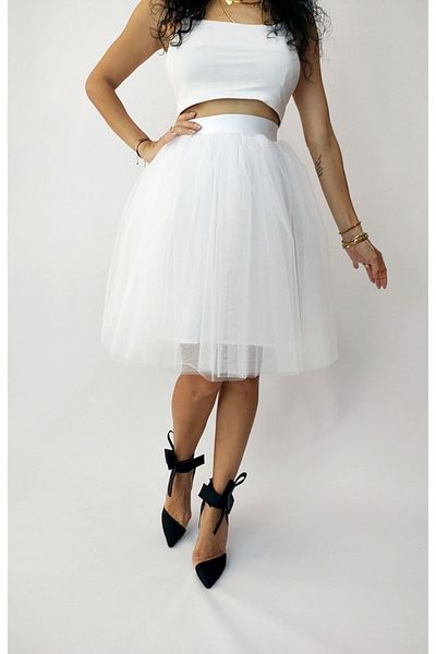 NALINCI Fashion Women - Tulle Tutu Non-Stick Lining, Wedding Graduation Baby Shower Skirts