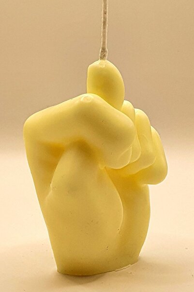 FANTASTİK SANAT ATÖLYESİ Amber Kokulu Dekoratif Hediyelik El Model Mum - 90 g...