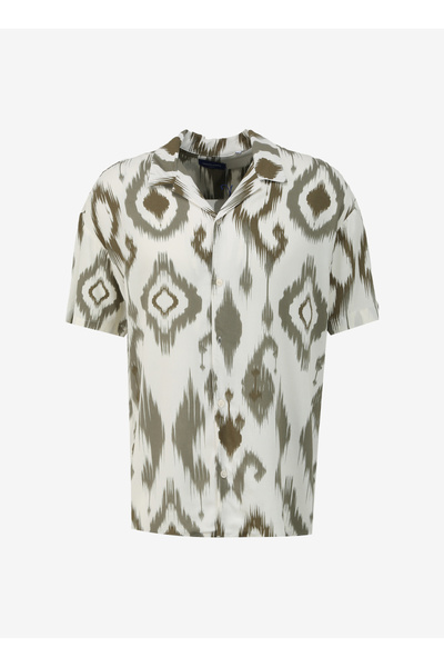 Jack & Jones Relaxed Haki Erkek Gömlek JORJEFF GALLERY AOP RESORT SHIRT SS