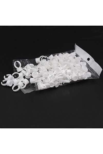 BİOMASER 100 Adet Microblading Kalıcı Makyaj Boya Koyma Potu Yüzük