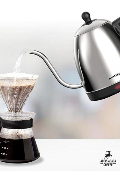Addis Ababa Coffee Electric Coffee Brewing Water Heater Gooseneck Drip Kettle