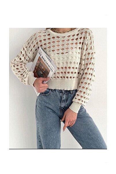 Swana Tricotaj de sezon Pulover Ajurat Tricotaj cu model