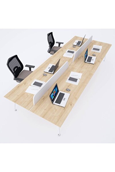 tuundesign Ivory Dörtlü Çalışma Masası 240 cm
