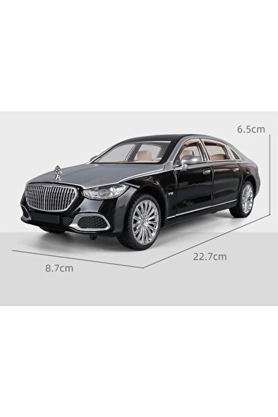 MERCEDES Benz S680 Maybach 1-24 Die Cast Metal Araba Işıklı Sesli Kapılar Kaput Bagaj Açılır