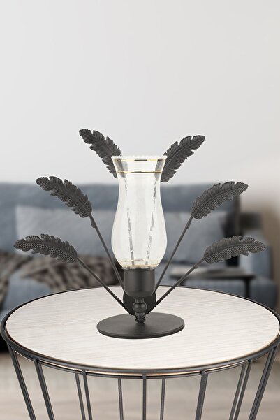 Begüsa Beliz Camlı Metal Aksesuar Siyah