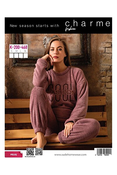 K-200-468 GENÇ PELUŞ PİJAMA TAKIM