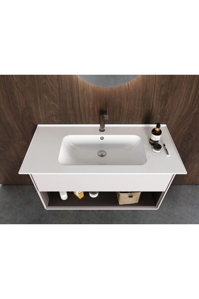 Turkuaz Blue Etajerli Lavabo 100x47 cm