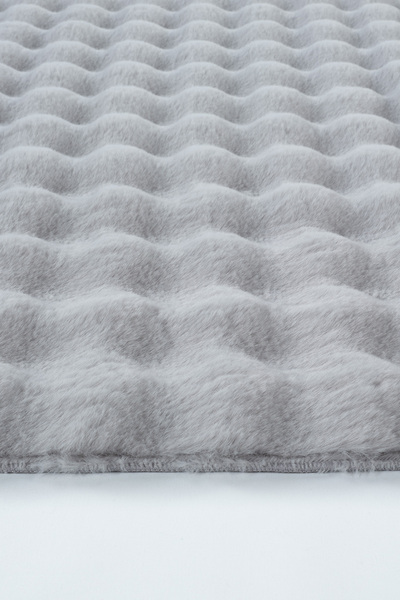 Kaşmir Halı 7/24 Cosy Premium Bubble Açık Gri Yumuşak Dokulu Salon Halısı