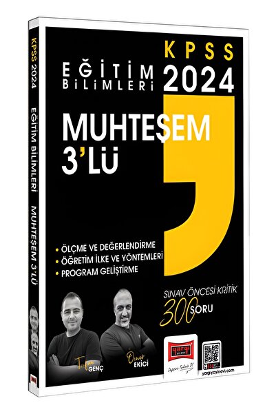 Yargı Yayınları 2024 Eğitim Bilimleri Muhteşem 3lü Ölçme ve Değerlendirme  Öğ...