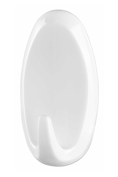 Tesa Powerstrips Askı Büyük Oval Kendinden Yapışkanlı, Çıkarılabilir, beyaz