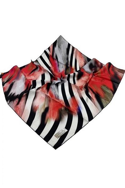 LA BOUTIQUE Silk Sura Nostalgia Series Scarf - Lbs1374-03