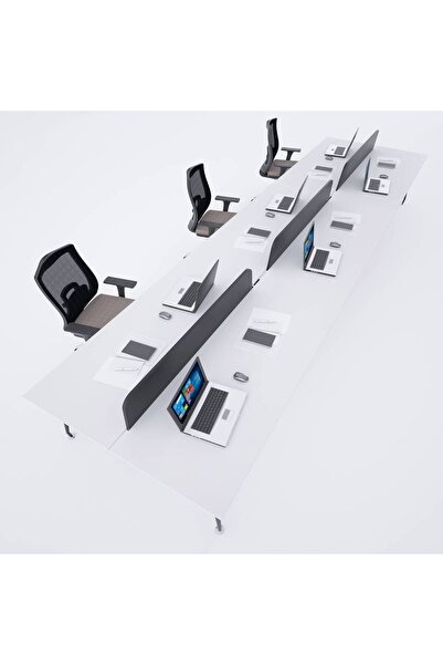tuun design İvory Altılı Çalışma Masası 360 cm