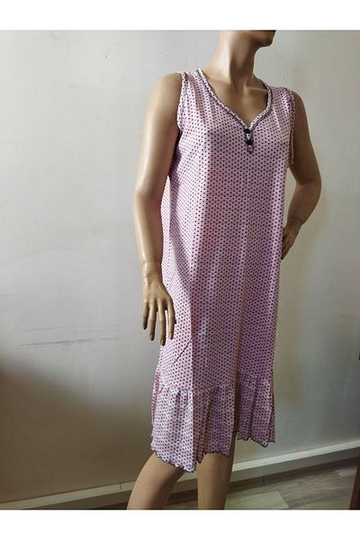 Flamingo Polka Dot Printed Nightgown