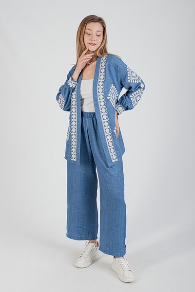 Hatun Atila HatunAtila 8670 Model Suilt Embroidered and Jacketed Set