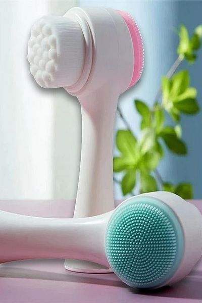 Beatitude Double Sided Facial Cleansing Brush - Skin Care, Acne Acne Prevention, Exfoliating Sensitive Skin Wash