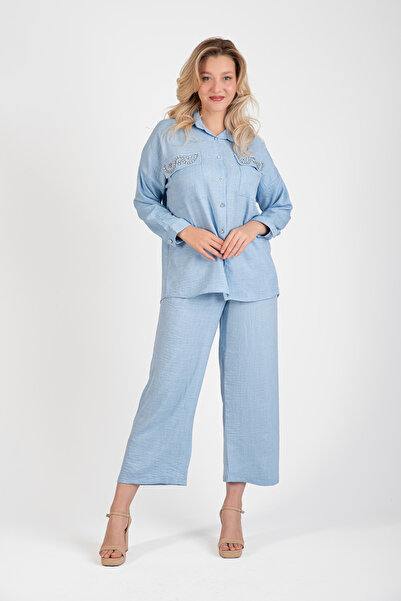 Hatun Atila Costum din două piese model HatunAtila 8662 cu broderie de piatră...