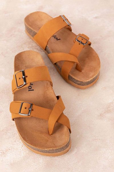 Gondol Flip-flops de zi cu zi din piele naturală pentru femei Usl.2442