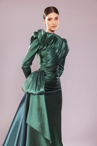 Kenzel Aller Formlu Drapeli Tesettür Elbise