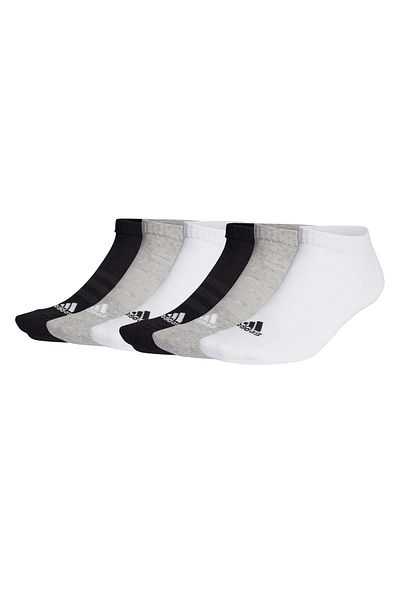 adidas Packung mit 6 Unisex-Sneakers – gepolstert, niedrig geschnitten, Logo, gefüttert, groß
