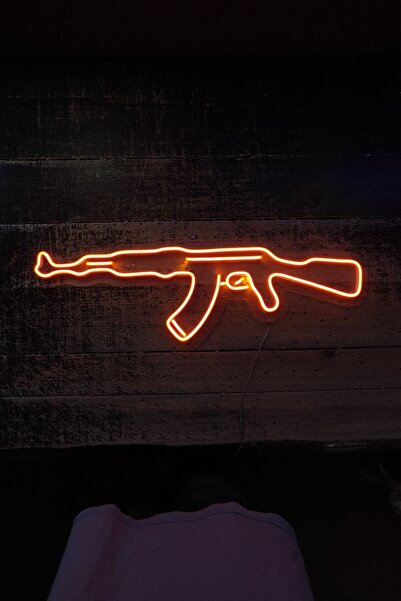 vinyuup AK-47 Neon Led Aydınlatma 80 x 26 cm