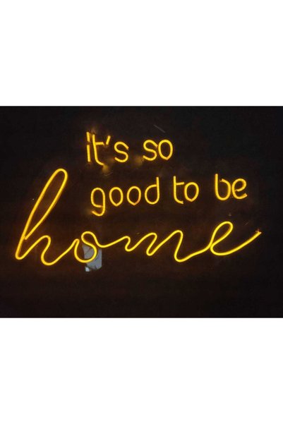 dekoraven Its so Good to Be Home Neon Led Wall Decoration